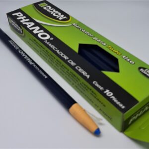 Lapiz de Cera para Marcar Vidrio C/ Azul x 10 unds